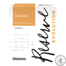 Тростини для кларнета D’ADDARIO Reserve Evolution Bb Clarinet #2.5 - 10 Pack