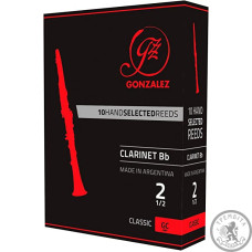 Трости Gonzalez 126754 Classic Bb Clarinet #2.5 (10 шт.) Трости Gonzalez 126754 Classic Bb Clarinet #2.5 (10 шт.)