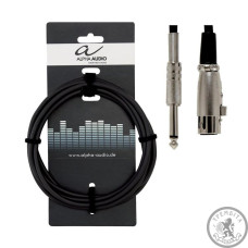 Микрофонный кабель Alpha Audio XLR(п) x mono jack (9м) 190.070 Микрофонный кабель Alpha Audio XLR(п) x mono jack (9м) 190.070