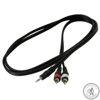 Інсертний кабель 1/8" TRS Jack - 2 х RCA ROCKCABLE RCL20902 D4  1.5м