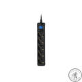 2E Мережевий фільтр 5XSchuko з вимикачем, 3Gx1.0мм, 3м, black