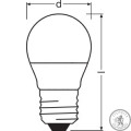  Лампа светодиодная OSRAM LED P60 7W (550Lm) 4000K E27