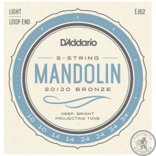 Струны для мандолины D'ADDARIO EJ62 Струны для мандолины D'ADDARIO EJ62