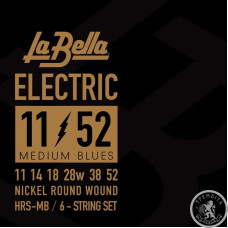 Струны для электрогитары La Bella Nickel Round Wound HRS-MB, 11-52 Струны для электрогитары La Bella Nickel Round Wound HRS-MB, 11-52