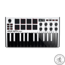 MIDI клавиатура AKAI MPK MINI MK3 White 
