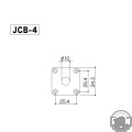Гитарная механика GOTOH JCB-4 C Jack Cover (Chrome)