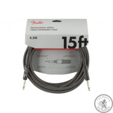 Инструментальный кабель FENDER CABLE PROFESSIONAL SERIES 15’ GREY TWEED Инструментальный кабель FENDER CABLE PROFESSIONAL SERIES 15’ GREY TWEED