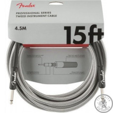 Инструментальный кабель FENDER CABLE PROFESSIONAL SERIES 15’ WHITE TWEED Инструментальный кабель FENDER CABLE PROFESSIONAL SERIES 15’ WHITE TWEED