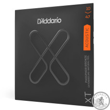 Струны для Акустической гитары D'ADDARIO XTAPB1047 XT PHOSPHOR BRONZE EXTRA LIGHT (10-47)