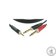 Кабель KLOTZ AY5 Y-CABLE STEREO MINI JACK - 2xJACK MONO BLACK 3 M Кабель KLOTZ AY5 Y-CABLE STEREO MINI JACK - 2xJACK MONO BLACK 3 M