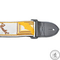 Ремінь для гітари FENDER 2 MONOGRAMMED WHITE / BROWN / YELLOW STRAP