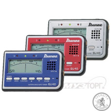 Тюнер для электро- и бас гитары, цвет красный IBANEZ GU40 TUNER RED Тюнер для электро- и бас гитары, цвет красный IBANEZ GU40 TUNER RED