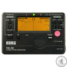 тюнер-метроном Korg TM-50C-BK и контактный пьезомикрофоны CM-200