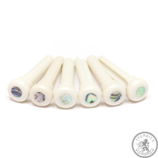 Набор из 6 колышков GRAPH TECH TUSQ Bridge Pins 4mm White / Paua Dot (6 Pcs) Набор из 6 колышков GRAPH TECH TUSQ Bridge Pins 4mm White / Paua Dot (6 Pcs)