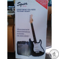 Электрогитарный набор SQUIER by Fender STRAT PACK SSS BLACK