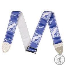 Ремень для гитары FENDER 2" MONOGRAMMED STRAP LAKE PLACID BLUE
