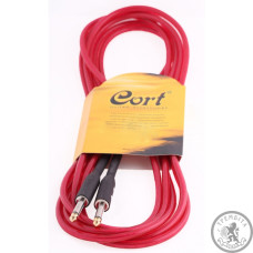 Инструментальный кабель (готовый) Джек-джек CORT CA525 RED Инструментальный кабель (готовый) Джек-джек CORT CA525 RED