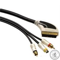 Кабель Scart - 2RCA+SVHS