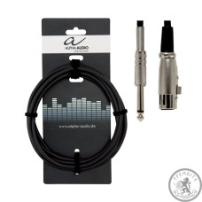 Микрофонный кабель Alpha Audio XLR (п) x mono jack (3м) Микрофонный кабель Alpha Audio XLR (п) x mono jack (3м)
