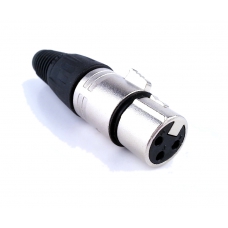 Разъем PROEL XLR3FV - XLR Гнездо (Никелированная Алюминий) Разъем PROEL XLR3FV - XLR Гнездо (Никелированная Алюминий)