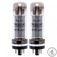 Подобранная пара ламп для гитарного усилителя в секцию конечного усиления Mesa Boogie EL34 STR 447 VACUUM TUBE DUET