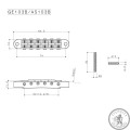 Бридж для електрогітари GOTOH GE103B (C)