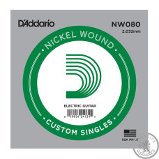 Струна для электрогитары D'ADDARIO NW080 XL Струна для электрогитары D'ADDARIO NW080 XL