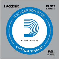 Струна D’ADDARIO PL012 Plain Steel 