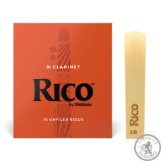 Тростина для кларнета D’ADDARIO RICO товщина 2 RCA1020 Тростина для кларнета D’ADDARIO RICO товщина 2 RCA1020