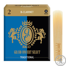 Трость для кларнета D'ADDARIO Grand Concert Select - Bb Clarinet #2.0 - 1 шт Трость для кларнета D'ADDARIO Grand Concert Select - Bb Clarinet #2.0 - 1 шт