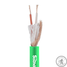 Микрофонный кабель (на метры) SoundKing GA202 Green Микрофонный кабель (на метры) SoundKing GA202 Green