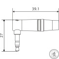 Роз'єм Roxtone RMJ3RPX-NN Jack 3,5 (stereo) кутовий