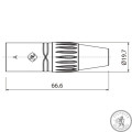 Роз'єм Roxtone RX3MP-NT XLR male (тато)
