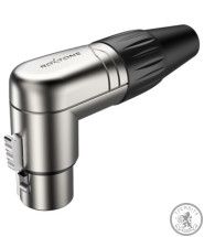 Роз'єм Roxtone RX3RFP-NT XLR female (мама) кутовий Роз'єм Roxtone RX3RFP-NT XLR female (мама) кутовий