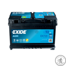 Аккумулятор EXIDE 6СТ-72 AGM EK720 Аккумулятор EXIDE 6СТ-72 AGM EK720