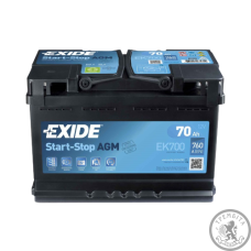 Аккумулятор EXIDE 6СТ-70 AGM EK700 Аккумулятор EXIDE 6СТ-70 AGM EK700