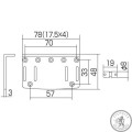 Бридж для 4 стр. бас-гитары GOTOH 203B-4 C Chrome