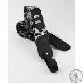 Ремень гитарный Straps and Adds Dalmo nyl+fab black