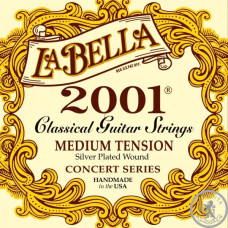 Струны для классической гитары La Bella 2001MED 118098 Струны для классической гитары La Bella 2001MED 118098