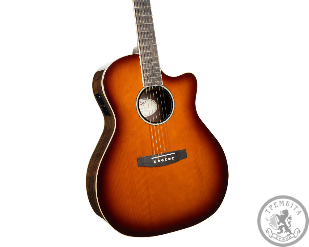 Акустична гітара зі звукознімачем Cort Exotic-GA Walnut Sunburst