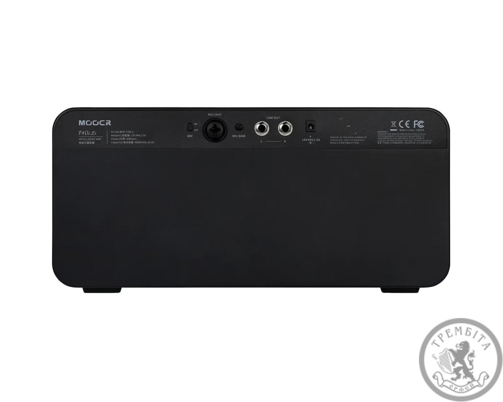 Комбопідсилювач для електрогітари (моделюючий) 40Вт MOOER Future F40i Li (Phantom Black)