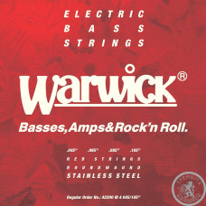 Струни для Бас - гітари WARWICK 42200 RED LABEL M4 (45-105)