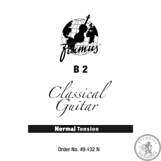 Струна для классической гитары 2 (B) Framus 49432N Normal Tension Струна для классической гитары 2 (B) Framus 49432N Normal Tension
