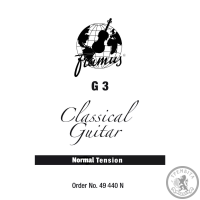 Струна для классической гитары 3 (G) Framus 49440N Normal Tension Струна для классической гитары 3 (G) Framus 49440N Normal Tension