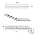 Фортепіано розкладне Blackstar Carry-On Folding Piano TOUCH White (49 динам. клавіатура)