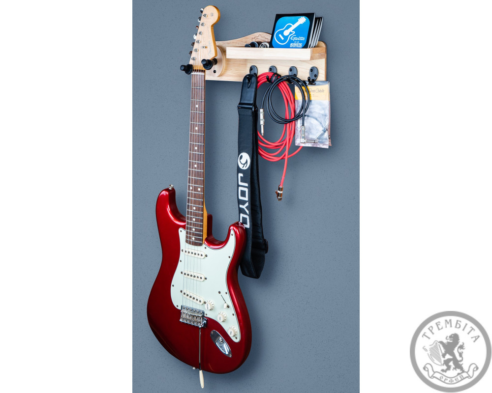 Багатофункціональне гітарне кріплення на стіну Guitto GGS-09 (з полицею та вішаками)
