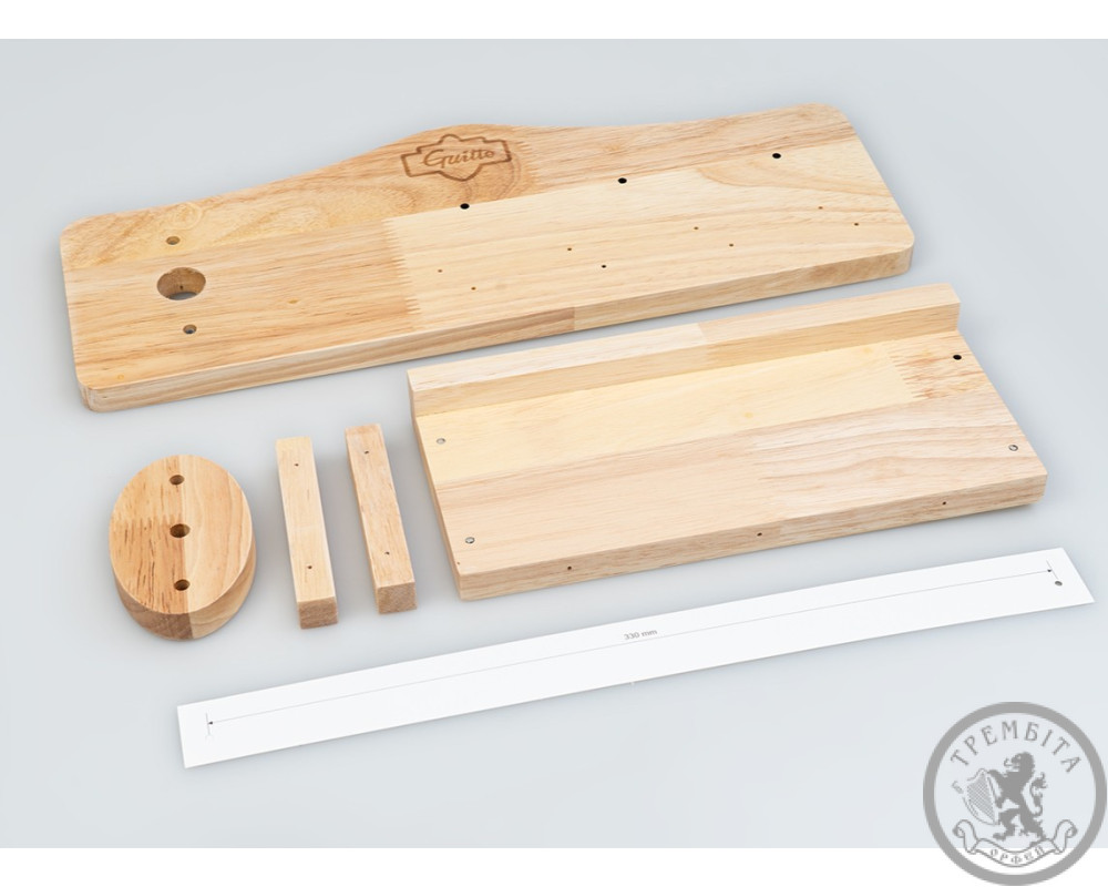 Багатофункціональне гітарне кріплення на стіну Guitto GGS-09 (з полицею та вішаками)