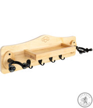 Багатофункціональне гітарне кріплення на стіну Guitto GGS-10 (для 2-х гітар, з полицею та вішаками)