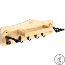 Багатофункціональне гітарне кріплення на стіну Guitto GGS-10 (для 2-х гітар, з полицею та вішаками)
