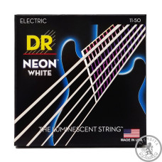 Струни для електрогітари DR NWE-11 NEON WHITE ELECTRIC - HEAVY (11-50) Струни для електрогітари DR NWE-11 NEON WHITE ELECTRIC - HEAVY (11-50)